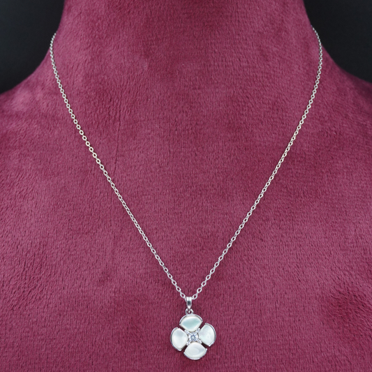 White Petal Floral Pendant
