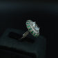 Emerald Halo Big CZ Statement Ring
