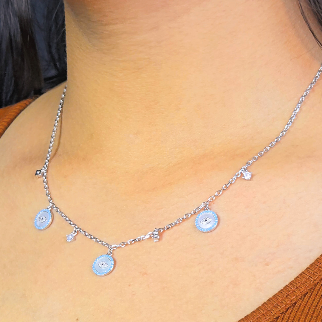 Blue Evil Eye Charm Pendant